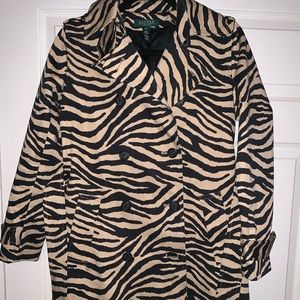 Zebra stripe coat